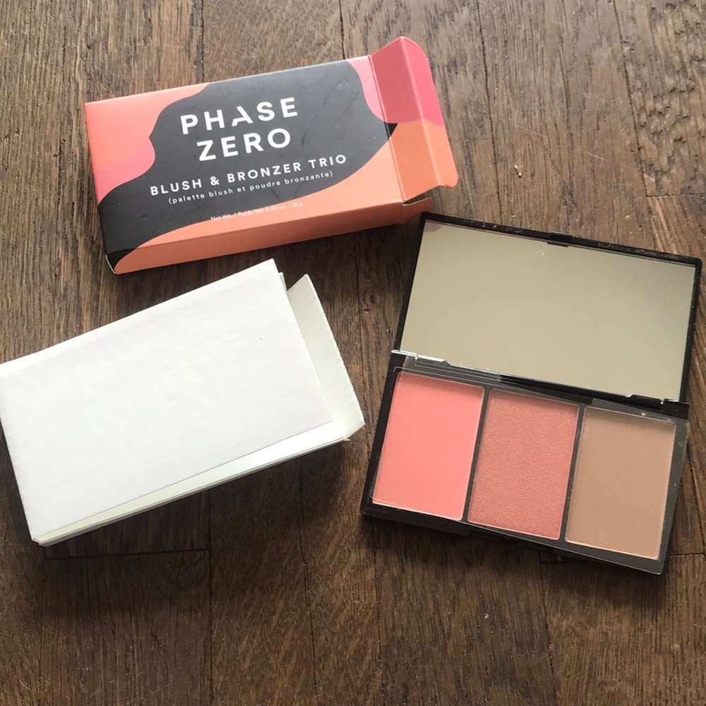 NWT Phase Zero blush & bronzer trio
